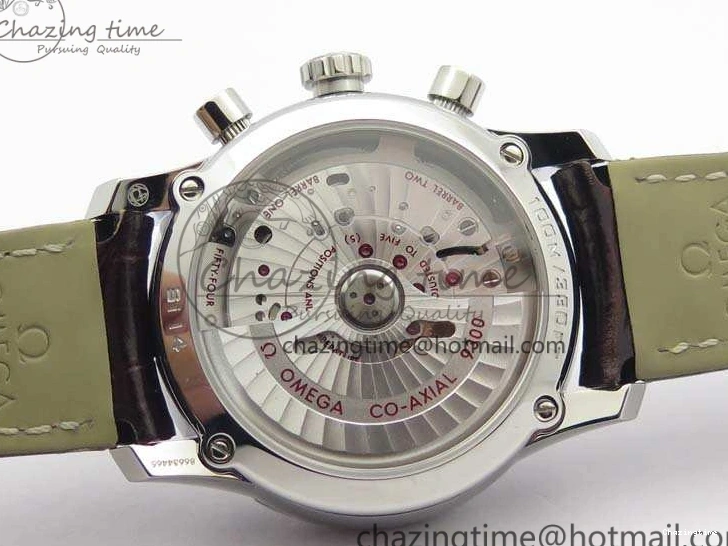 0325 De Ville Chronograph SS OMF 1:1 Best Edition White Dial On Brown Leather strap A Versatile 8111